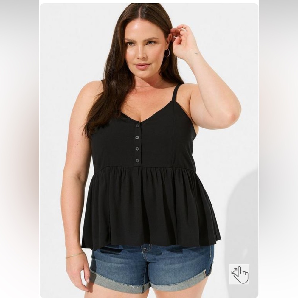 Torrid Washable Crinkle Gauze Tank Size 3X NWT